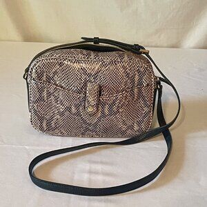 G.I.L.I. Python mini bowler bag
